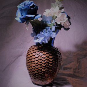 Coin Vase Collectible Handmade Art Glass